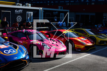 2023-04-15 - 85 BOVY Sarah (bel), GATTING Michelle (dnk), FREY Rahel (swi), Iron Dames, Porsche 911 RSR - 19, parc ferme during the 6 Hours of Portimao 2023, 2nd round of the 2023 FIA World Endurance Championship, from April 14 to 16, 2023 on the Algarve International Circuit in Portimao, Portugal - AUTO - FIA WEC - 6 HOURS OF PORTIMAO 2023 - ENDURANCE - MOTORS