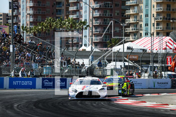 2023-04-15 - 79 JUNCADELLA Daniel (spa), GOUNON Jules (fra), ENGEL Mary (her), WeatherTech Racing, Mercedes AMG GT3, action during the Acura Grand Prix of Long Beach 2023, 3rd round of 2023 IMSA SportsCar Championship, from April 14 to 16, 2023 on the Streets of Long Beach, in Long Beach, California, United States of America - AUTO - IMSA - GRAND PRIX OF LONG BEACH 2023 - ENDURANCE - MOTORS