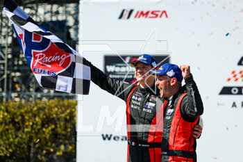 2023-04-15 - 06 TANDY Nick (gbr), JAMINET Mathieu (fra), CAMERON Dane (usa), Porsche Penske Motorsport, Porsche 963, portrait celebrating victory during the Acura Grand Prix of Long Beach 2023, 3rd round of 2023 IMSA SportsCar Championship, from April 14 to 16, 2023 on the Streets of Long Beach, in Long Beach, California, United States of America - AUTO - IMSA - GRAND PRIX OF LONG BEACH 2023 - ENDURANCE - MOTORS