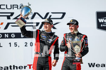 2023-04-16 - 06 TANDY Nick (gbr), JAMINET Mathieu (fra), CAMERON Dane (usa), Porsche Penske Motorsport, Porsche 963, portrait celebrating victory during the Acura Grand Prix of Long Beach 2023, 3rd round of 2023 IMSA SportsCar Championship, from April 14 to 16, 2023 on the Streets of Long Beach, in Long Beach, California, United States of America - AUTO - IMSA - GRAND PRIX OF LONG BEACH 2023 - ENDURANCE - MOTORS