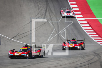 2023-04-16 - 50 FUOCO Antonio (ita), MOLINA Miguel (spa), NIELSEN Nicklas (dnk), Ferrari AF Corse, Ferrari 499P, action during the 6 Hours of Portimao 2023, 2nd round of the 2023 FIA World Endurance Championship, from April 14 to 16, 2023 on the Algarve International Circuit in Portimao, Portugal - AUTO - FIA WEC - 6 HOURS OF PORTIMAO 2023 - ENDURANCE - MOTORS