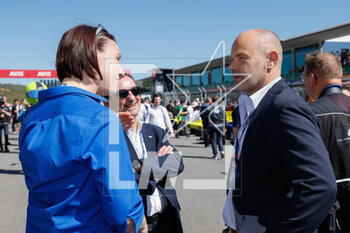 2023-04-16 - LEQUIEN Frédéric (fra), CEO of the FIA World Endurance Championship, portrait, WONTROP KLAUSER Laura , Team manager Corvette Racing, portrait
, FILLON Pierre (fra), President of ACO, portrait, during the 6 Hours of Portimao 2023, 2nd round of the 2023 FIA World Endurance Championship, from April 14 to 16, 2023 on the Algarve International Circuit in Portimao, Portugal - AUTO - FIA WEC - 6 HOURS OF PORTIMAO 2023 - ENDURANCE - MOTORS