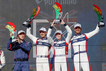 2023-04-16 - 23 PIERSON Joshua (usa), VAN DER GARDE Giedo (nld), JARVIS Oliver (gbr), United Autosports, Oreca 07 - Gibson, podium, during the 6 Hours of Portimao 2023, 2nd round of the 2023 FIA World Endurance Championship, from April 14 to 16, 2023 on the Algarve International Circuit in Portimao, Portugal - AUTO - FIA WEC - 6 HOURS OF PORTIMAO 2023 - ENDURANCE - MOTORS
