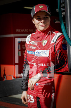 2023-04-16 - WADOUX Lilou (fra), Richard Mille AF Corse, Ferrari 488 GTE Evo, portrait during the 6 Hours of Portimao 2023, 2nd round of the 2023 FIA World Endurance Championship, from April 14 to 16, 2023 on the Algarve International Circuit in Portimao, Portugal - AUTO - FIA WEC - 6 HOURS OF PORTIMAO 2023 - ENDURANCE - MOTORS
