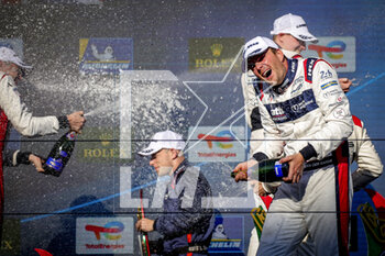 2023-04-16 - VAN DER GARDE Giedo (nld), United Autosports, Oreca 07 - Gibson, portrait podium during the 6 Hours of Portimao 2023, 2nd round of the 2023 FIA World Endurance Championship, from April 14 to 16, 2023 on the Algarve International Circuit in Portimao, Portugal - AUTO - FIA WEC - 6 HOURS OF PORTIMAO 2023 - ENDURANCE - MOTORS