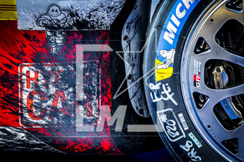 2023-04-16 - ambiance graphics tyre, pneu during the 6 Hours of Portimao 2023, 2nd round of the 2023 FIA World Endurance Championship, from April 14 to 16, 2023 on the Algarve International Circuit in Portimao, Portugal - AUTO - FIA WEC - 6 HOURS OF PORTIMAO 2023 - ENDURANCE - MOTORS