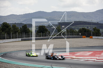2023-04-21 - 03 VAN ROMPUY Tom (bel), ALVAREZ Sebastian (mex), BERTHON Nathanael (fra), DKR Engineering, Oreca Gibson 07 - Gibson, action 43 ANDRADE Rui (prt), CALDWELL Oliver (gbr), ABERDEIN Jonathan (zaf), Inter Europol Competition, Oreca Gibson 07 - Gibson, action during the 4 Hours of Barcelona 2023, 1st round of the 2023 European Le Mans Series on the Circuit de Barcelona-Catalunya from April 21 to 23, 2023 in Montmelo, Spain - AUTO - ELMS - 4 HOURS OF BARCELONA 2023 - ENDURANCE - MOTORS