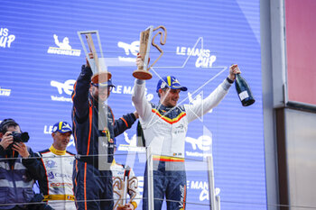 2023-04-22 - 16 GERBI Julien (spa), HENRION Gillian (fra), Team Virage, Ligier JS P320 - Nissan, portrait podium during the 1st round of the 2023 Michelin Le Mans Cup on the Circuit de Barcelona-Catalunya from April 21 to 23, 2023 in Montmelo, Spain - AUTO - MICHELIN LE MANS CUP 2023 - BARCELONA - ENDURANCE - MOTORS