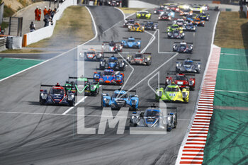 2023-04-23 - 47 LOMKO Vladislav (fra), DE GERUS Reshad (fra), LOPEZ José Maria (arg), Cool Racing, Oreca Gibson 07 - Gibson, action leading the start of the race, depart during the 4 Hours of Barcelona 2023, 1st round of the 2023 European Le Mans Series on the Circuit de Barcelona-Catalunya from April 21 to 23, 2023 in Montmelo, Spain - AUTO - ELMS - 4 HOURS OF BARCELONA 2023 - ENDURANCE - MOTORS
