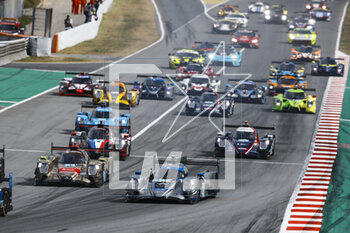 2023-04-23 - 37 COIGNY Alexandre (che), JAKOBSEN Malthe (dnk), LAPIERRE Nicolas (fra), Cool Racing, Oreca Gibson 07 - Gibson, action start of the race, depart during the 4 Hours of Barcelona 2023, 1st round of the 2023 European Le Mans Series on the Circuit de Barcelona-Catalunya from April 21 to 23, 2023 in Montmelo, Spain - AUTO - ELMS - 4 HOURS OF BARCELONA 2023 - ENDURANCE - MOTORS