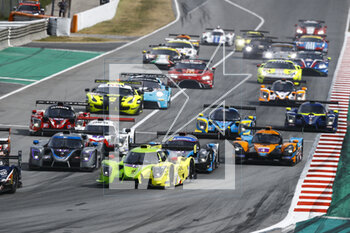 2023-04-23 - 13 CRISTOVAO Miguel (prt), ASKEY Kai (gbr), BRICHACEK Wyatt (usa), Inter Europol Competition, Ligier JS P320 - Nissan, action 17 CHILA Adrien (fra), SIEBERT Marcos (arg), GARCIA Alejandro (mex), Cool Racing, Ligier JS P320 - Nissan, action start of the race, depart during the 4 Hours of Barcelona 2023, 1st round of the 2023 European Le Mans Series on the Circuit de Barcelona-Catalunya from April 21 to 23, 2023 in Montmelo, Spain - AUTO - ELMS - 4 HOURS OF BARCELONA 2023 - ENDURANCE - MOTORS