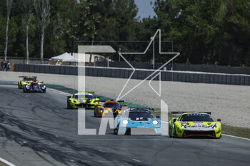 2023-04-23 - 57 KIMURA Takeshi (jpn), HUFFAKER II Gregory (usa), SCHANDORFF Frederik (dnk), Kessel Racing, Ferrari 488 GTE Evo, action during the 4 Hours of Barcelona 2023, 1st round of the 2023 European Le Mans Series on the Circuit de Barcelona-Catalunya from April 21 to 23, 2023 in Montmelo, Spain - AUTO - ELMS - 4 HOURS OF BARCELONA 2023 - ENDURANCE - MOTORS