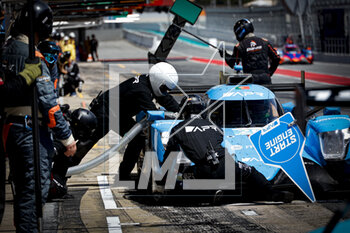 2023-04-23 - 20 POORDAD Fred (usa), VAUTIER Tristan (fra), HAWKSWORTH Jack (usa), Algarve Pro Racing, Oreca Gibson 07 - Gibson, action Refueling, ravitaillement during the 4 Hours of Barcelona 2023, 1st round of the 2023 European Le Mans Series on the Circuit de Barcelona-Catalunya from April 21 to 23, 2023 in Montmelo, Spain - AUTO - ELMS - 4 HOURS OF BARCELONA 2023 - ENDURANCE - MOTORS