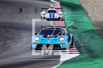2023-04-23 - 16 HARDWIRCK Ryan (usa), ROBICHON Zachary (can), PICARIELLO Alessio (bel), Proton Competition, Porsche 911 RSR - 19, action during the 4 Hours of Barcelona 2023, 1st round of the 2023 European Le Mans Series on the Circuit de Barcelona-Catalunya from April 21 to 23, 2023 in Montmelo, Spain - AUTO - ELMS - 4 HOURS OF BARCELONA 2023 - ENDURANCE - MOTORS