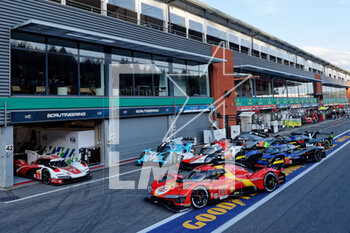2023-04-26 - 51 PIER GUIDI Alessandro (ita), CALADO James (gbr), GIOVINAZZI Antonio (ita), Ferrari AF Corse, Ferrari 499P, action, 06 ESTRE Kevin (fra), LOTTERER André (ger), VANTHOOR Laurens (bel), Porsche Penske Motorsport, Porsche 963, action, 708 DUMAS Romain (fra), PLA Olivier (fra), MAILLEUX Franck (fra), Glickenhaus Racing, Glickenhaus 007, action, 08 BUEMI Sébastien (swi), HARTLEY Brendon (nzl), HIRAKAWA Ryo (jpn), Toyota Gazoo Racing, Toyota GR010 - Hybrid, action, 02 BAMBER Earl (nzl), LYNN Alex (gbr), WESTBROOK Richard (gbr), Cadillac Racing, Cadillac V-Series.R, action during the 6 Hours of Spa-Francorchamps 2023, 3rd round of the 2023 FIA World Endurance Championship, from April 27 to 29, 2023 on the Circuit de Spa-Francorchamps, in Stavelot, Belgium - AUTO - FIA WEC - 6 HOURS OF SPA-FRANCORCHAMPS 2023 - ENDURANCE - MOTORS