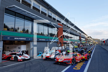 2023-04-26 - 51 PIER GUIDI Alessandro (ita), CALADO James (gbr), GIOVINAZZI Antonio (ita), Ferrari AF Corse, Ferrari 499P, action, 06 ESTRE Kevin (fra), LOTTERER André (ger), VANTHOOR Laurens (bel), Porsche Penske Motorsport, Porsche 963, action, 708 DUMAS Romain (fra), PLA Olivier (fra), MAILLEUX Franck (fra), Glickenhaus Racing, Glickenhaus 007, action, 08 BUEMI Sébastien (swi), HARTLEY Brendon (nzl), HIRAKAWA Ryo (jpn), Toyota Gazoo Racing, Toyota GR010 - Hybrid, action, 02 BAMBER Earl (nzl), LYNN Alex (gbr), WESTBROOK Richard (gbr), Cadillac Racing, Cadillac V-Series.R, action during the 6 Hours of Spa-Francorchamps 2023, 3rd round of the 2023 FIA World Endurance Championship, from April 27 to 29, 2023 on the Circuit de Spa-Francorchamps, in Stavelot, Belgium - AUTO - FIA WEC - 6 HOURS OF SPA-FRANCORCHAMPS 2023 - ENDURANCE - MOTORS