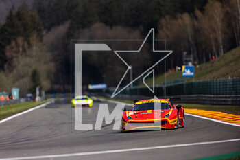 2023-04-27 - 21 ALESSI Diego (ita), MANN Simon (usa), DE PAUW Ulysse (bel), AF Corse, Ferrari 488 GTE Evo, action 21 ALESSI Diego (ita), MANN Simon (usa), DE PAUW Ulysse (bel), AF Corse, Ferrari 488 GTE Evo, action during the 6 Hours of Spa-Francorchamps 2023, 3rd round of the 2023 FIA World Endurance Championship, from April 27 to 29, 2023 on the Circuit de Spa-Francorchamps, in Stavelot, Belgium - AUTO - FIA WEC - 6 HOURS OF SPA-FRANCORCHAMPS 2023 - ENDURANCE - MOTORS