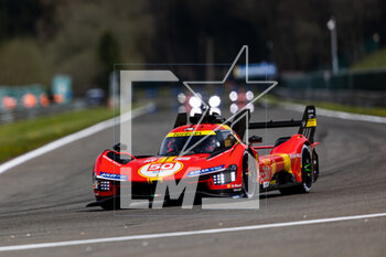 2023-04-27 - 50 FUOCO Antonio (ita), MOLINA Miguel (spa), NIELSEN Nicklas (dnk), Ferrari AF Corse, Ferrari 499P, action during the 6 Hours of Spa-Francorchamps 2023, 3rd round of the 2023 FIA World Endurance Championship, from April 27 to 29, 2023 on the Circuit de Spa-Francorchamps, in Stavelot, Belgium - AUTO - FIA WEC - 6 HOURS OF SPA-FRANCORCHAMPS 2023 - ENDURANCE - MOTORS