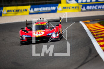 27/04/2023 - 50 FUOCO Antonio (ita), MOLINA Miguel (spa), NIELSEN Nicklas (dnk), Ferrari AF Corse, Ferrari 499P, action during the 6 Hours of Spa-Francorchamps 2023, 3rd round of the 2023 FIA World Endurance Championship, from April 27 to 29, 2023 on the Circuit de Spa-Francorchamps, in Stavelot, Belgium - AUTO - FIA WEC - 6 HOURS OF SPA-FRANCORCHAMPS 2023 - ENDURANCE - MOTORI