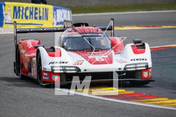 27/04/2023 - 05 CAMERON Dane (usa), CHRISTENSEN Michael (dnk), MAKOWIECKI Frédéric (fra), Porsche Penske Motorsport, Porsche 963, action during the 6 Hours of Spa-Francorchamps 2023, 3rd round of the 2023 FIA World Endurance Championship, from April 27 to 29, 2023 on the Circuit de Spa-Francorchamps, in Stavelot, Belgium - AUTO - FIA WEC - 6 HOURS OF SPA-FRANCORCHAMPS 2023 - ENDURANCE - MOTORI