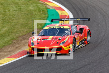 27/04/2023 - 21 ALESSI Diego (ita), MANN Simon (usa), DE PAUW Ulysse (bel), AF Corse, Ferrari 488 GTE Evo, action during the 6 Hours of Spa-Francorchamps 2023, 3rd round of the 2023 FIA World Endurance Championship, from April 27 to 29, 2023 on the Circuit de Spa-Francorchamps, in Stavelot, Belgium - AUTO - FIA WEC - 6 HOURS OF SPA-FRANCORCHAMPS 2023 - ENDURANCE - MOTORI