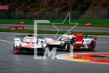 2023-04-28 - 08 BUEMI Sébastien (swi), HARTLEY Brendon (nzl), HIRAKAWA Ryo (jpn), Toyota Gazoo Racing, Toyota GR010 - Hybrid, 07 CONWAY Mike (gbr), KOBAYASHI Kamui (jpn), LOPEZ José Maria (arg), Toyota Gazoo Racing, Toyota GR010 - Hybrid, action during the 6 Hours of Spa-Francorchamps 2023, 3rd round of the 2023 FIA World Endurance Championship, from April 27 to 29, 2023 on the Circuit de Spa-Francorchamps, in Stavelot, Belgium - AUTO - FIA WEC - 6 HOURS OF SPA-FRANCORCHAMPS 2023 - ENDURANCE - MOTORS