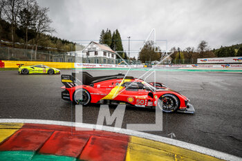2023-04-28 - 50 FUOCO Antonio (ita), MOLINA Miguel (spa), NIELSEN Nicklas (dnk), Ferrari AF Corse, Ferrari 499P, action during the 6 Hours of Spa-Francorchamps 2023, 3rd round of the 2023 FIA World Endurance Championship, from April 27 to 29, 2023 on the Circuit de Spa-Francorchamps, in Stavelot, Belgium - AUTO - FIA WEC - 6 HOURS OF SPA-FRANCORCHAMPS 2023 - ENDURANCE - MOTORS
