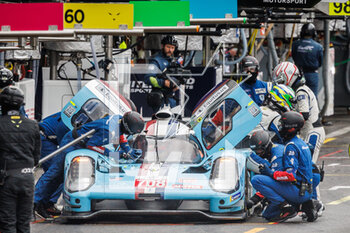 2023-04-28 - 708 DUMAS Romain (fra), PLA Olivier (fra), MAILLEUX Franck (fra), Glickenhaus Racing, Glickenhaus 007, action, pitlane during the 6 Hours of Spa-Francorchamps 2023, 3rd round of the 2023 FIA World Endurance Championship, from April 27 to 29, 2023 on the Circuit de Spa-Francorchamps, in Stavelot, Belgium - AUTO - FIA WEC - 6 HOURS OF SPA-FRANCORCHAMPS 2023 - ENDURANCE - MOTORS