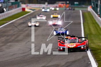 2023-04-29 - 51 PIER GUIDI Alessandro (ita), CALADO James (gbr), GIOVINAZZI Antonio (ita), Ferrari AF Corse, Ferrari 499P, action during the 6 Hours of Spa-Francorchamps 2023, 3rd round of the 2023 FIA World Endurance Championship, from April 27 to 29, 2023 on the Circuit de Spa-Francorchamps, in Stavelot, Belgium - AUTO - FIA WEC - 6 HOURS OF SPA-FRANCORCHAMPS 2023 - ENDURANCE - MOTORS