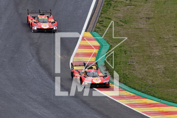 2023-04-29 - 51 PIER GUIDI Alessandro (ita), CALADO James (gbr), GIOVINAZZI Antonio (ita), Ferrari AF Corse, Ferrari 499P, action during the 6 Hours of Spa-Francorchamps 2023, 3rd round of the 2023 FIA World Endurance Championship, from April 27 to 29, 2023 on the Circuit de Spa-Francorchamps, in Stavelot, Belgium - AUTO - FIA WEC - 6 HOURS OF SPA-FRANCORCHAMPS 2023 - ENDURANCE - MOTORS