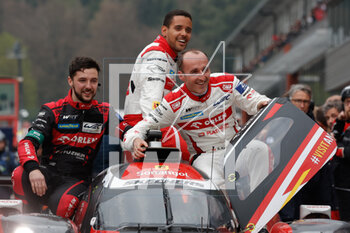 2023-04-29 - 41 ANDRADE Rui (prt), KUBICA Robert (pol), DELETRAZ Louis (Swiss), Team WRT, Oreca 07 - Gibson, portrait , podium, during the 6 Hours of Spa-Francorchamps 2023, 3rd round of the 2023 FIA World Endurance Championship, from April 27 to 29, 2023 on the Circuit de Spa-Francorchamps, in Stavelot, Belgium - AUTO - FIA WEC - 6 HOURS OF SPA-FRANCORCHAMPS 2023 - ENDURANCE - MOTORS