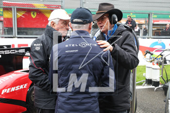 2023-04-29 - GLICKENHAUS Jesse (usa), Founder and Manager Director of Glickenhaus Racing, portrait, Roger Penske, founder of the racing team Penske Racing , portrait, podium, during the 6 Hours of Spa-Francorchamps 2023, 3rd round of the 2023 FIA World Endurance Championship, from April 27 to 29, 2023 on the Circuit de Spa-Francorchamps, in Stavelot, Belgium - AUTO - FIA WEC - 6 HOURS OF SPA-FRANCORCHAMPS 2023 - ENDURANCE - MOTORS