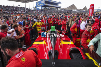 2023-06-10 - 50 FUOCO Antonio (ita), MOLINA Miguel (spa), NIELSEN Nicklas (dnk), Ferrari AF Corse, Ferrari 499P, starting grid, grille de depart during the 24 Hours of Le Mans 2023 on the Circuit des 24 Heures du Mans from June 10 to 11, 2023 in Le Mans, France - AUTO - LE MANS 2023 - PART 1 - ENDURANCE - MOTORS