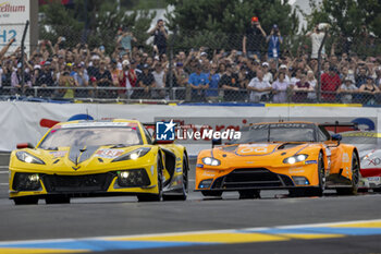 2023-06-10 - 33 KEATING Ben (usa), VARRONE Nicolas (arg), CATSBURG Nicky (nld), Corvette Racing, Chevrolet Corvette C8.R, 25 during the 24 Hours of Le Mans 2023 on the Circuit des 24 Heures du Mans from June 10 to 11, 2023 in Le Mans, France - AUTO - LE MANS 2023 - PART 1 - ENDURANCE - MOTORS