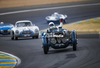2023-06-10 - Delahaye Type 135CS driven by Eugène Chaboud and Jean Trémoulet, winner of Le Mans 1938 during the parade prior to the the 24 Hours of Le Mans 2023 on the Circuit des 24 Heures du Mans from June 10 to 11, 2023 in Le Mans, France - AUTO - LE MANS 2023 - PART 1 - ENDURANCE - MOTORS