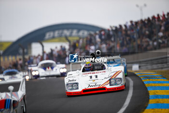 2023-06-10 - Porsche 936 driven by Jacky Ickx and Derek Bell, winner of Le Mans 1981 during the parade prior to the the 24 Hours of Le Mans 2023 on the Circuit des 24 Heures du Mans from June 10 to 11, 2023 in Le Mans, France - AUTO - LE MANS 2023 - PART 1 - ENDURANCE - MOTORS