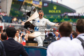 2023-06-10 - Kristensen Tom with the centenary trophy during the 24 Hours of Le Mans 2023 on the Circuit des 24 Heures du Mans from June 10 to 11, 2023 in Le Mans, France - AUTO - LE MANS 2023 - PART 1 - ENDURANCE - MOTORS