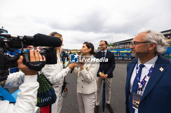 2023-06-10 - Sport minister Amélie Oudea-Castéra with FFSA president DESCHAUX Nicolas, portrait during the 24 Hours of Le Mans 2023 on the Circuit des 24 Heures du Mans from June 10 to 11, 2023 in Le Mans, France - AUTO - LE MANS 2023 - PART 1 - ENDURANCE - MOTORS