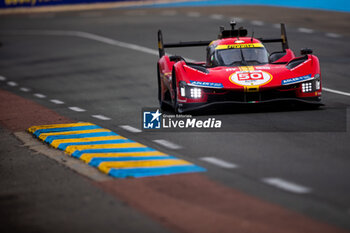 2023-06-10 - 50 FUOCO Antonio (ita), MOLINA Miguel (spa), NIELSEN Nicklas (dnk), Ferrari AF Corse, Ferrari 499P, action during the 24 Hours of Le Mans 2023 on the Circuit des 24 Heures du Mans from June 10 to 11, 2023 in Le Mans, France - AUTO - LE MANS 2023 - PART 1 - ENDURANCE - MOTORS