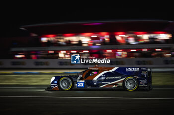 2023-06-11 - 23 PIERSON Joshua (usa), BLOMQVIST Tom (gbr), JARVIS Oliver (gbr), United Autosports, Oreca 07 - Gibson, action during the 24 Hours of Le Mans 2023 on the Circuit des 24 Heures du Mans from June 10 to 11, 2023 in Le Mans, France - AUTO - LE MANS 2023 - PART 2 - ENDURANCE - MOTORS