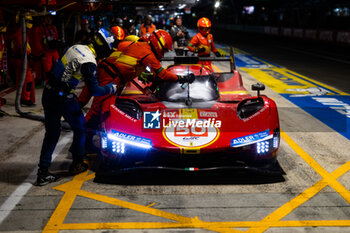 2023-06-11 - 50 FUOCO Antonio (ita), MOLINA Miguel (spa), NIELSEN Nicklas (dnk), Ferrari AF Corse, Ferrari 499P, during the 24 Hours of Le Mans 2023 on the Circuit des 24 Heures du Mans from June 10 to 11, 2023 in Le Mans, France - AUTO - LE MANS 2023 - PART 2 - ENDURANCE - MOTORS