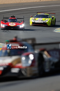2023-06-11 - 50 FUOCO Antonio (ita), MOLINA Miguel (spa), NIELSEN Nicklas (dnk), Ferrari AF Corse, Ferrari 499P, action during the 24 Hours of Le Mans 2023 on the Circuit des 24 Heures du Mans from June 10 to 11, 2023 in Le Mans, France - AUTO - LE MANS 2023 - PART 2 - ENDURANCE - MOTORS