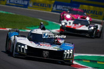 2023-07-09 - The #94 PEUGEOT TOTALENERGIES (FRA), Peugeot 9X8, Loic Duval (FRA), Gustavo Menezes (USA), Nico Muller (CHE) during the race of FIA WEC - 6 hours of Monza - World Endurance Championship at Autodromo di Monza on July 9th, 2023 in Monza, Italy. - WEC - FIA WORLD ENDURANCE CHAMPIONSHIP RACE - ENDURANCE - MOTORS