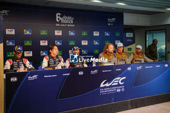 2023-07-09 - Press Conference after the race of FIA WEC - 6 hours of Monza - World Endurance Championship at Autodromo di Monza on July 9th, 2023 in Monza, Italy. - WEC - FIA WORLD ENDURANCE CHAMPIONSHIP RACE - ENDURANCE - MOTORS