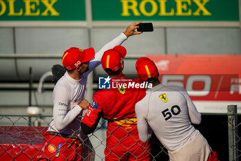 2023-07-09 - Antonio Fuoco (ITA), Miguel Molina (ESP), Nicklas Nielsen (DNK) take a selfie after the race of FIA WEC - 6 hours of Monza - World Endurance Championship at Autodromo di Monza on July 9th, 2023 in Monza, Italy. - WEC - FIA WORLD ENDURANCE CHAMPIONSHIP RACE - ENDURANCE - MOTORS