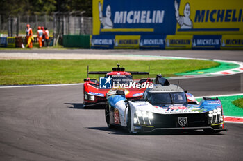2023-07-07 - Loic Duval (FRA), Gustavo Menezes (USA), Nico Muller (CHE), Peugeot Totalenergies, Peugeot 9X8, Hypercar,Free Practice 1,July 07 in Monza,Italy - FIA WORLD ENDURANCE CHAMPIONSHIP WEC 6 HOURS OF MONZA 2023 - ENDURANCE - MOTORS