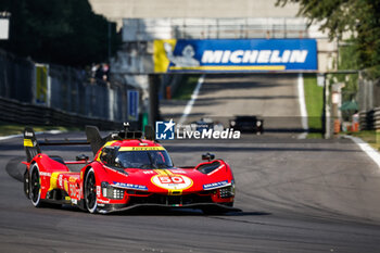2023-07-07 - 50 FUOCO Antonio (ita), MOLINA Miguel (spa), NIELSEN Nicklas (dnk), Ferrari AF Corse, Ferrari 499P, action during the 6 Hours of Monza 2023, 3rd round of the 2023 FIA World Endurance Championship, from July 7 to 9, 2023 on the Autodrome Nazionale di Monza, in Monza, Italy - AUTO - FIA WEC - 6 HOURS OF MONZA 2023 - ENDURANCE - MOTORS