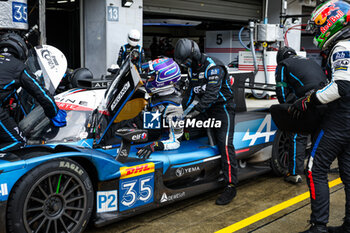 2023-09-08 - 35 NEGRAO André (bra), ROJAS Memo (mex), CALDWELL Oliver (gbr), Alpine Elf Team, Oreca 07 - Gibson, action pitstop during the 6 Hours of Fuji 2023, 6th round of the 2023 FIA World Endurance Championship, from September 7 to 10, 2023 on the Fuji Speedway, in Oyama, Japan - AUTO - FIA WEC - 6 HOURS OF FUJI 2023 - ENDURANCE - MOTORS