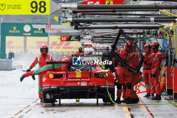 2023-09-08 - 83 PEREZ COMPANC Luis (arg), WADOUX Lilou (fra), ROVERA Alessio (ita), Richard Mille AF Corse, Ferrari 488 GTE Evo,pitlane, during the 6 Hours of Fuji 2023, 6th round of the 2023 FIA World Endurance Championship, from September 7 to 10, 2023 on the Fuji Speedway, in Oyama, Japan - AUTO - FIA WEC - 6 HOURS OF FUJI 2023 - ENDURANCE - MOTORS