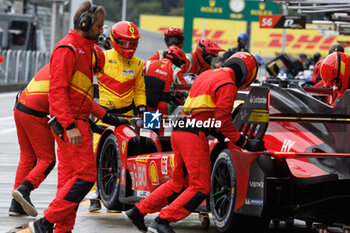 2023-09-08 - 50 FUOCO Antonio (ita), MOLINA Miguel (spa), NIELSEN Nicklas (dnk), Ferrari AF Corse, Ferrari 499P, ambiance, pitlane, during the 6 Hours of Fuji 2023, 6th round of the 2023 FIA World Endurance Championship, from September 7 to 10, 2023 on the Fuji Speedway, in Oyama, Japan - AUTO - FIA WEC - 6 HOURS OF FUJI 2023 - ENDURANCE - MOTORS
